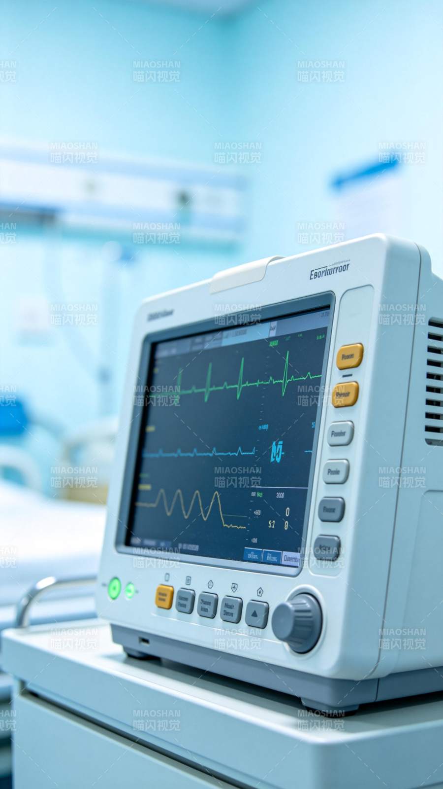 心电监护仪显示生命体征图片