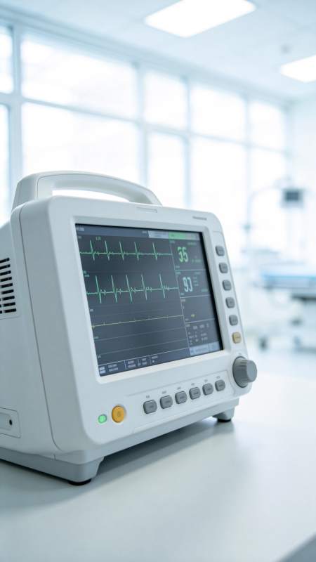 医疗监护仪显示心电图图片