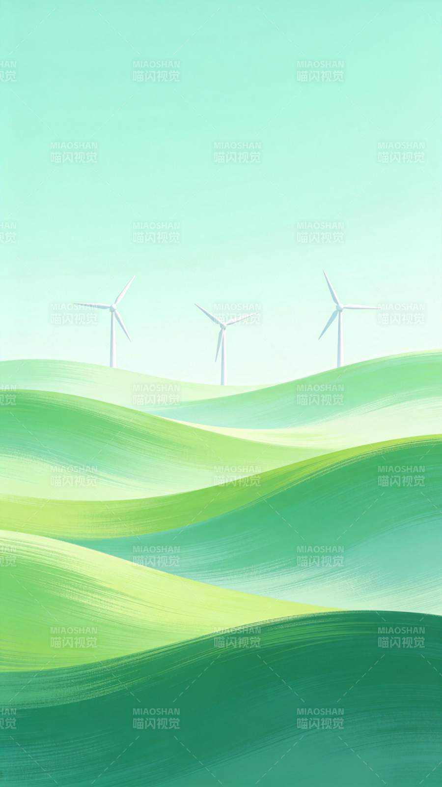 绿野风车图片