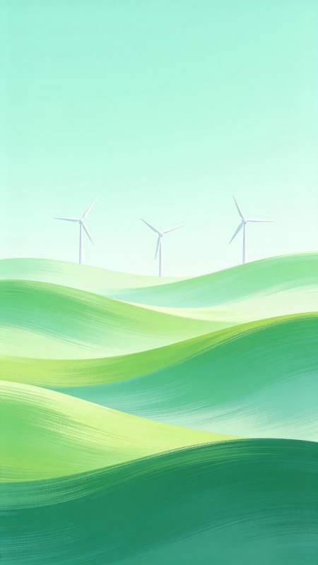 绿野风车图片