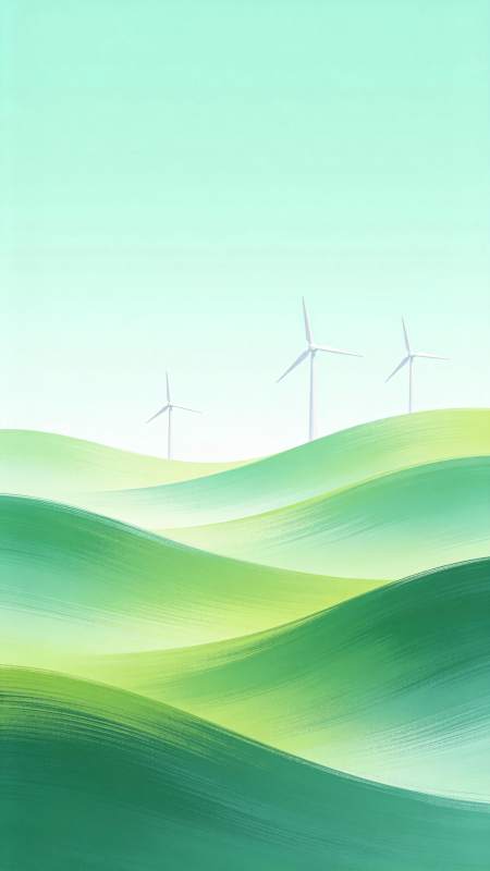 绿野风车图片