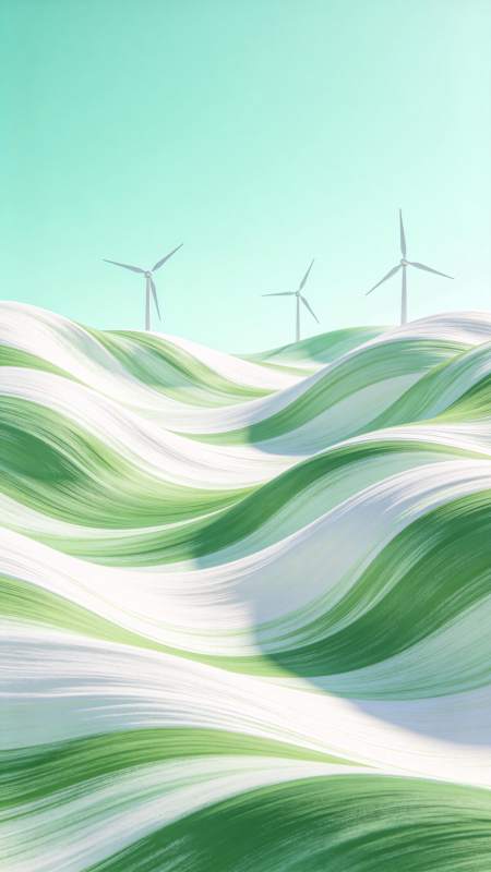 绿浪风车图片