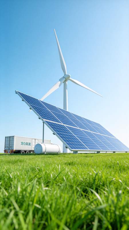 绿能共生 风光互补图片