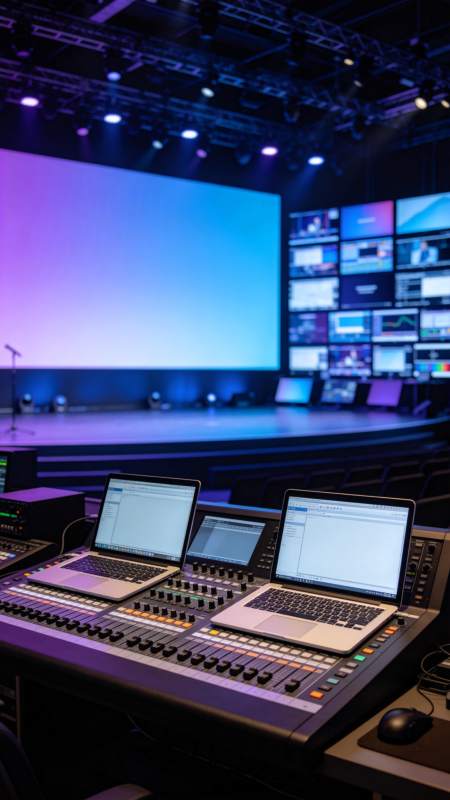 专业演播室控制台图片