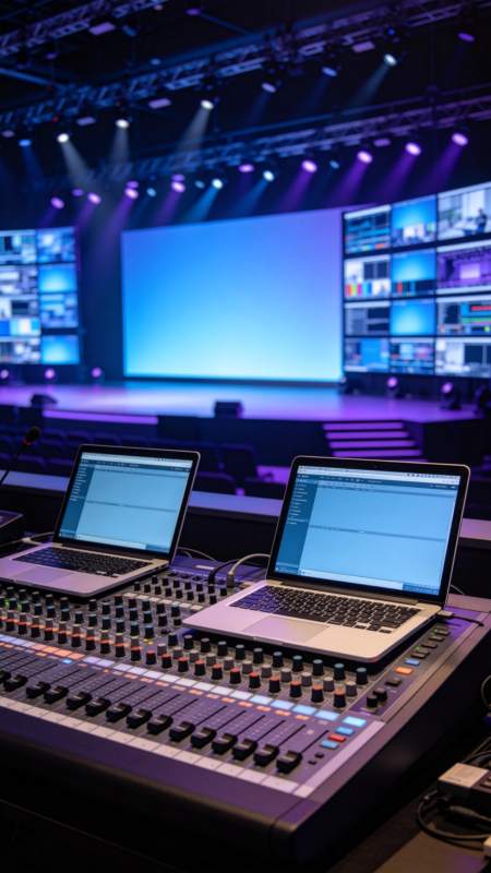 演播室控制台图片