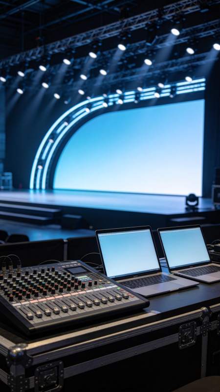 舞台控制台准备就绪图片