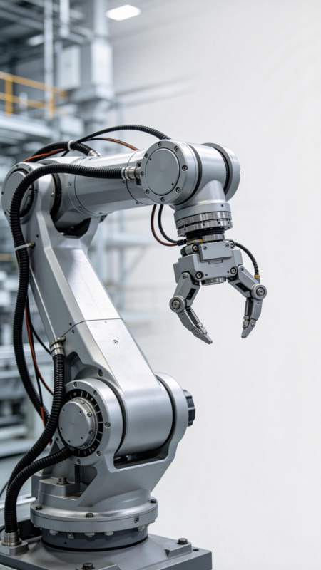 工业机械臂特写图片