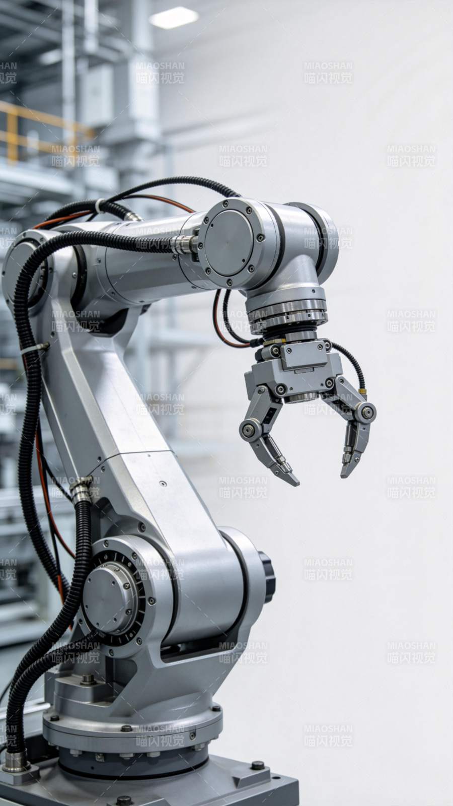 工业机械臂特写图片