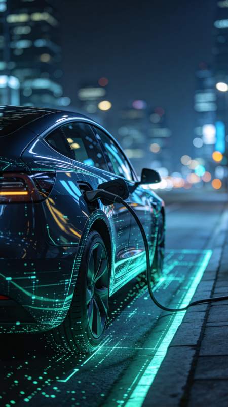 未来之夜 电车充电图片