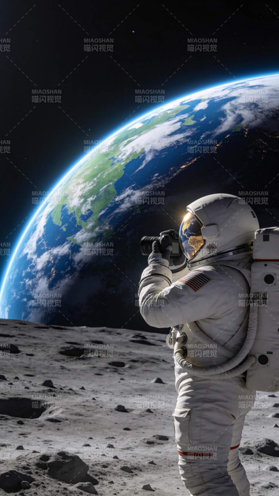 宇航员拍摄地球图片