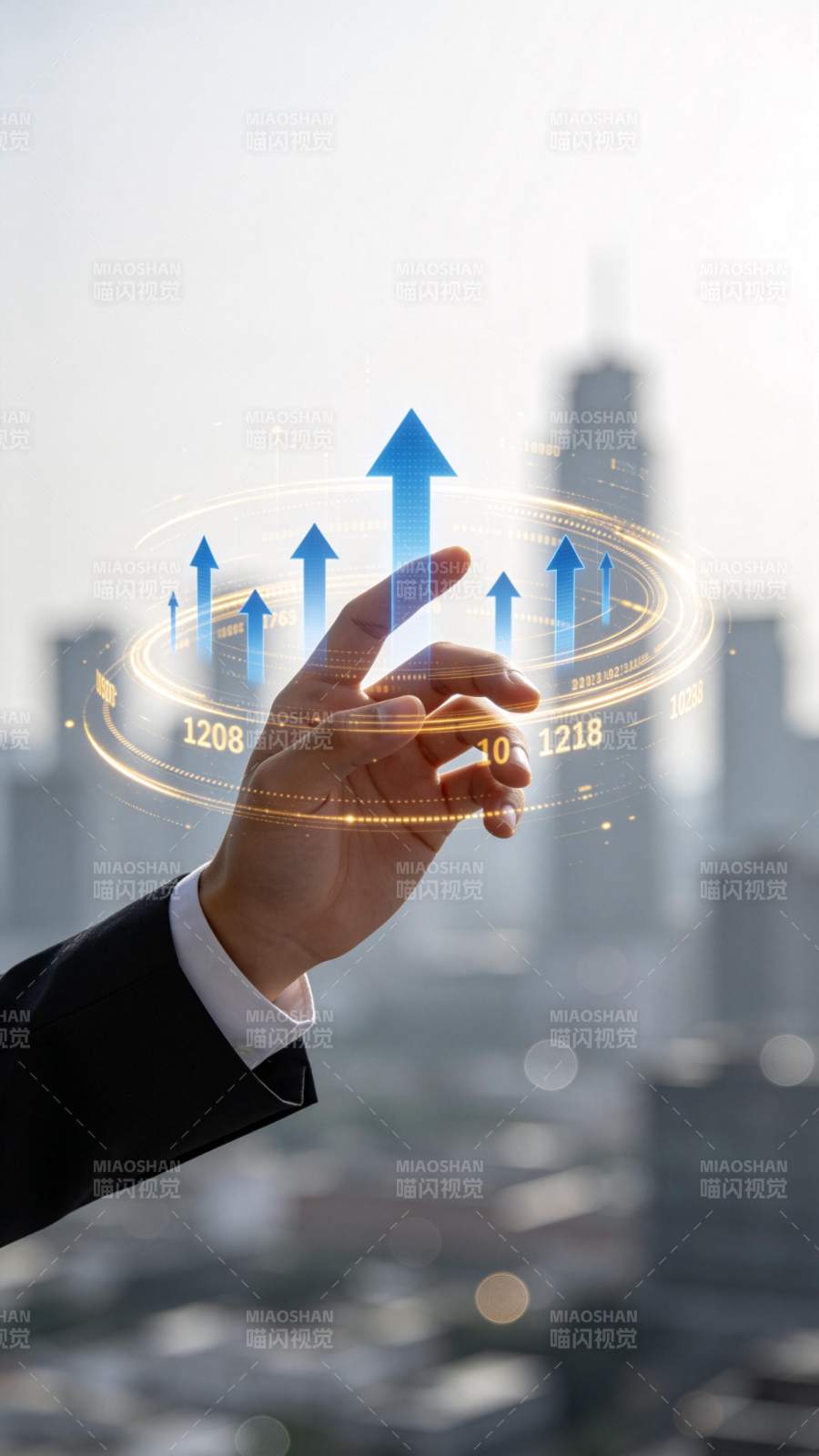 数据增长趋势图片