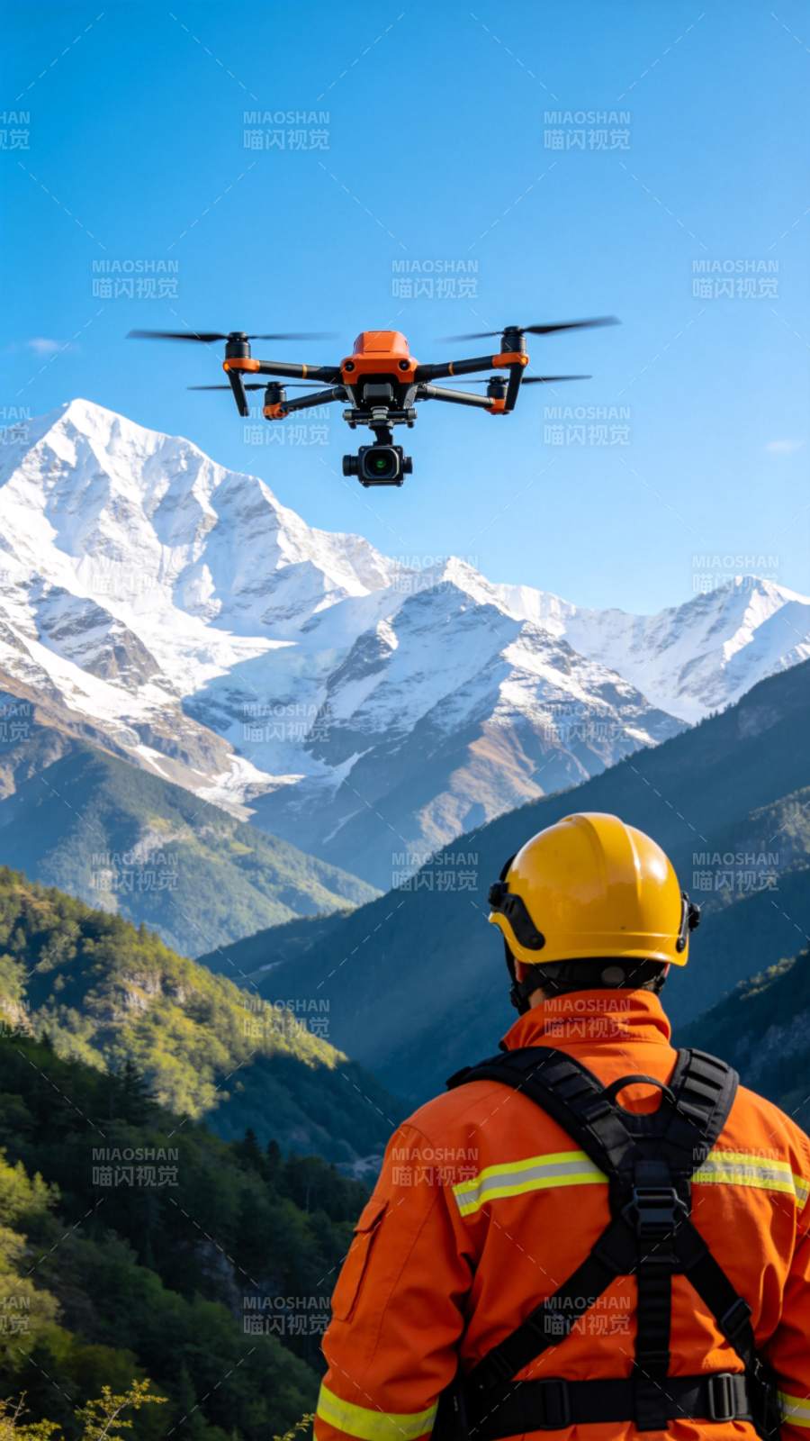 无人机山地救援图片