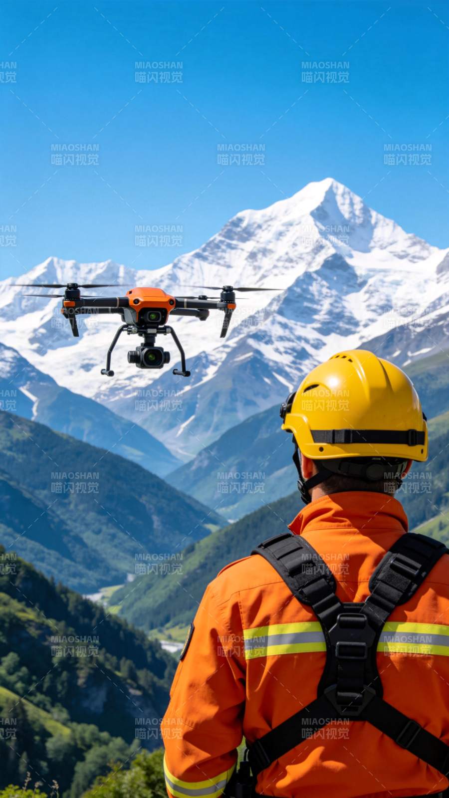 无人机山地救援图片