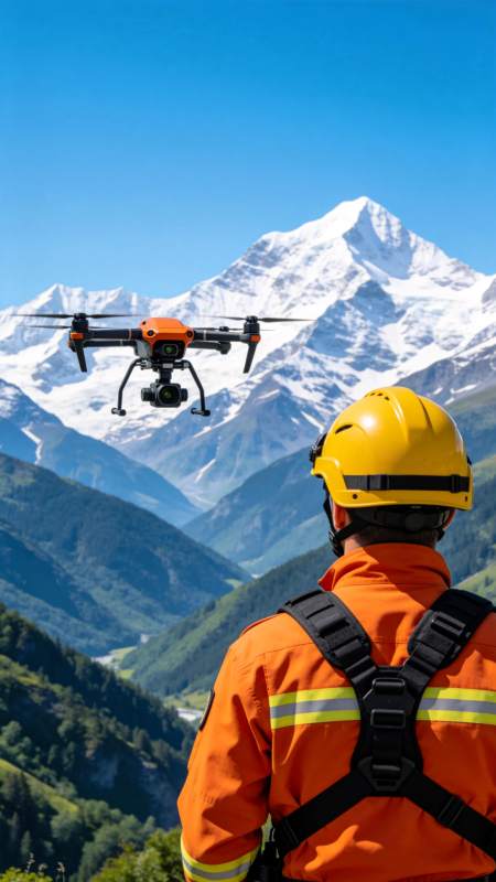 无人机山地救援图片