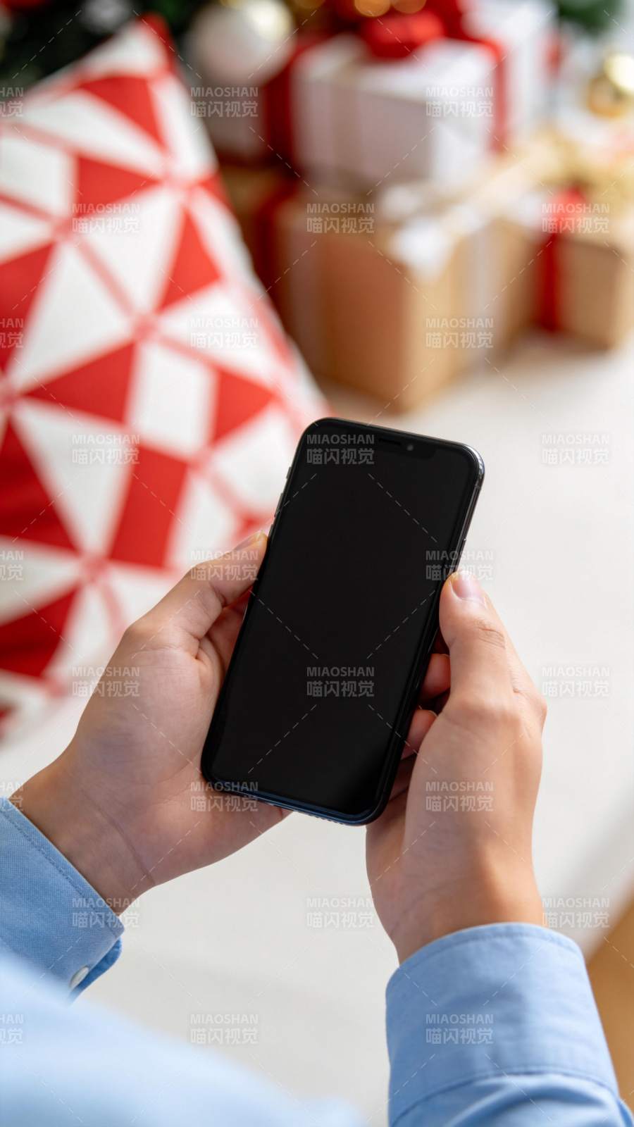 圣诞季手机购物图片