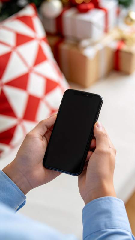 圣诞季手机购物图片
