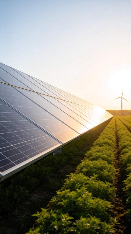 光伏田园风光图片