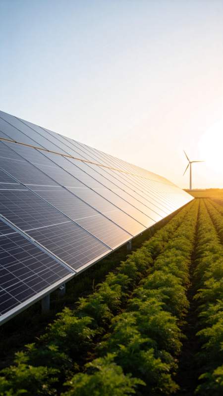 光伏农业共生景象图片