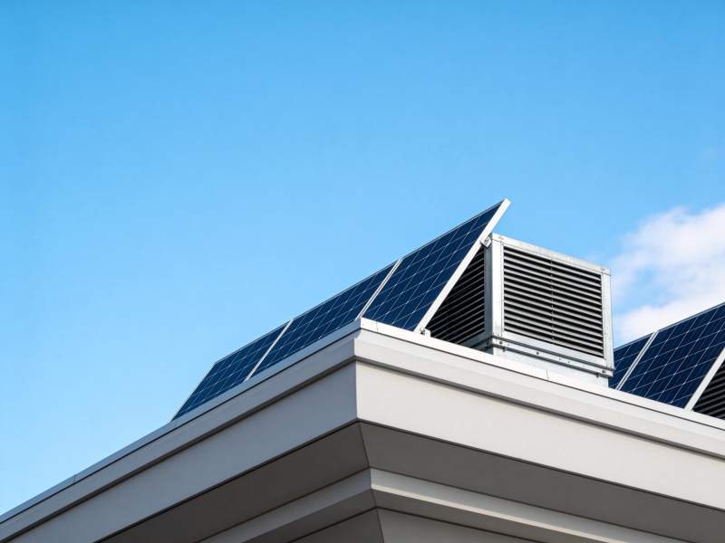 屋顶太阳能板图片