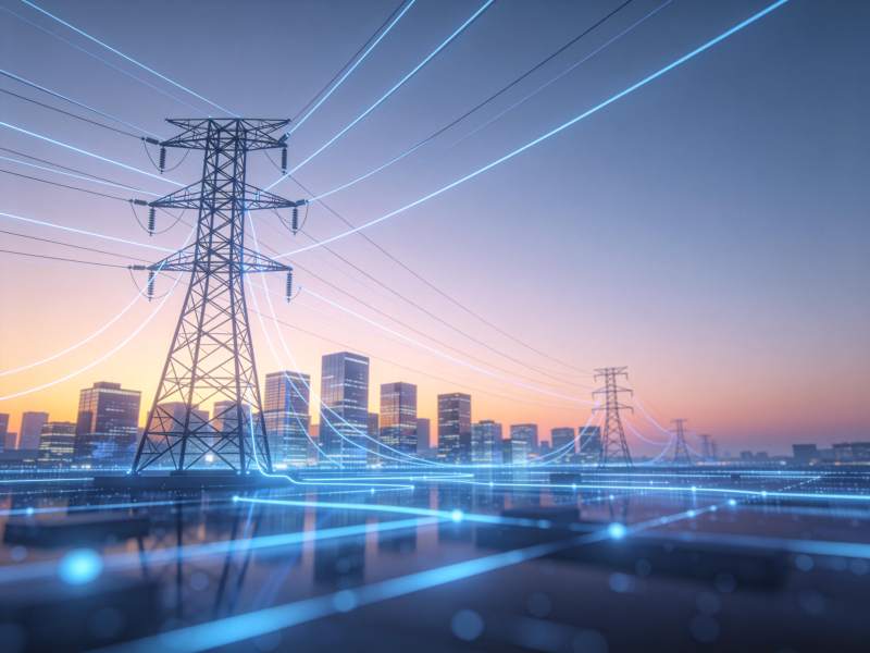 智能电网城市夜景图片