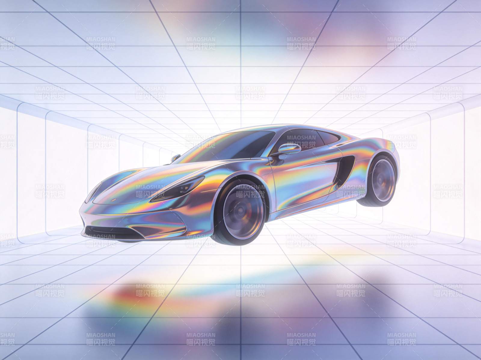 炫彩悬浮跑车图片