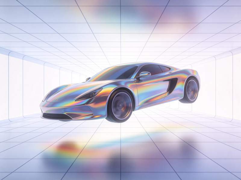 炫彩悬浮跑车图片