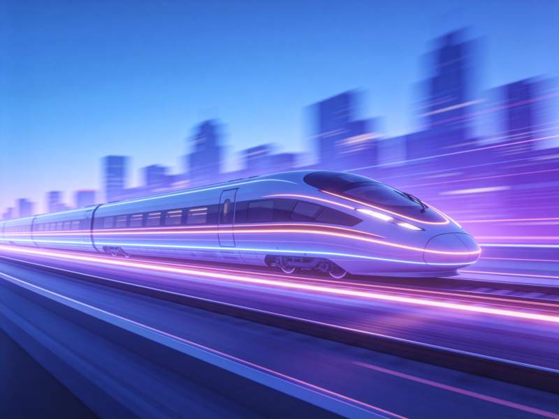 疾驰的未来列车图片