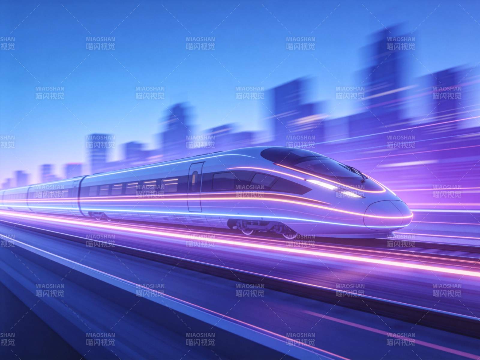 疾驰的未来列车图片