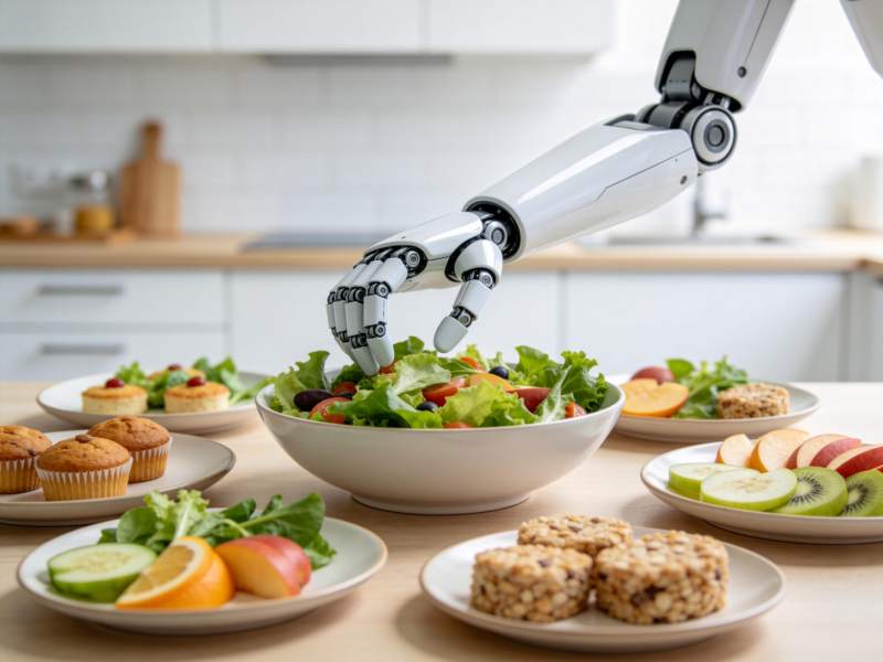 机器人厨房烹饪图片