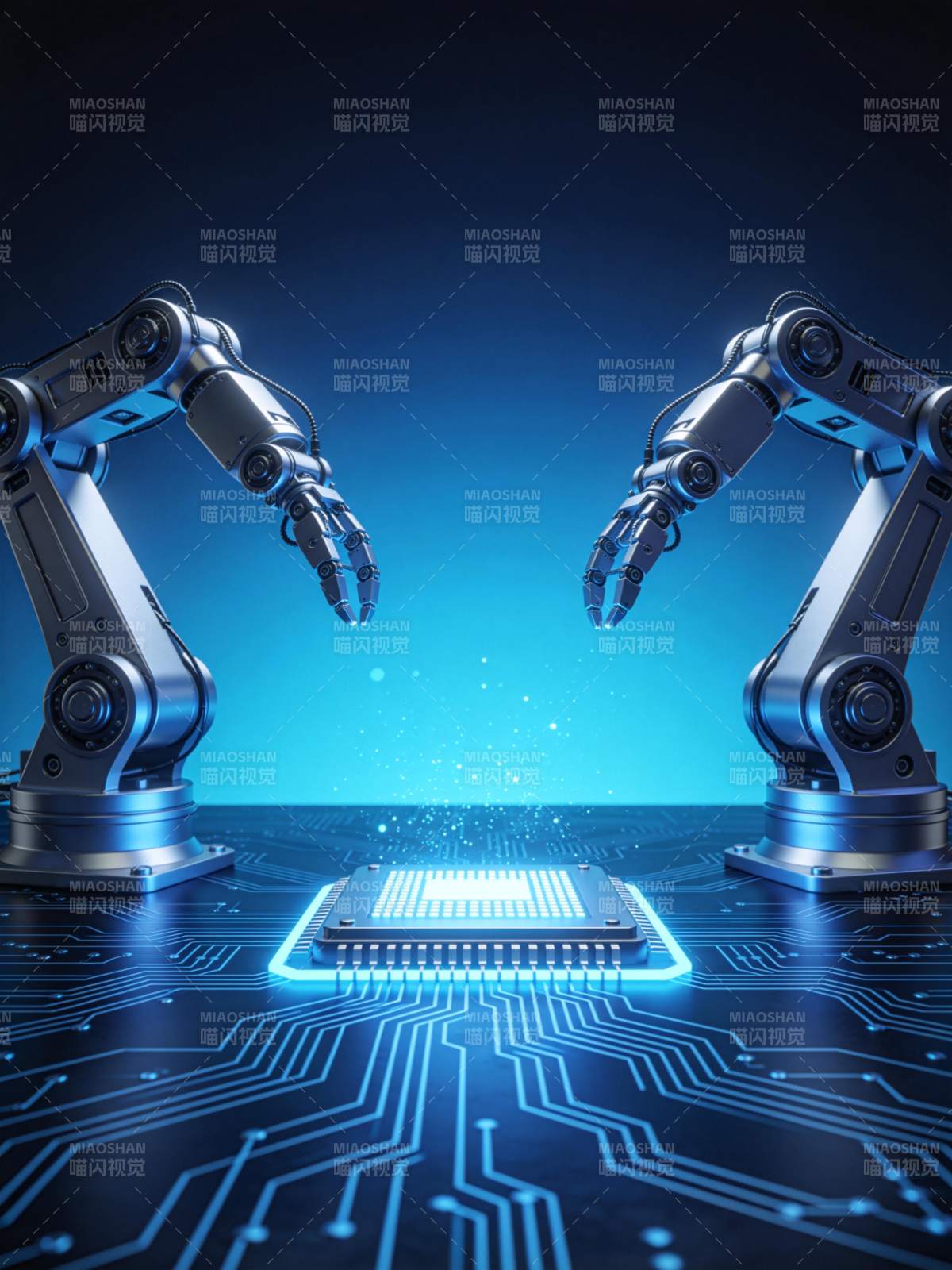 智能芯片未来科技图片