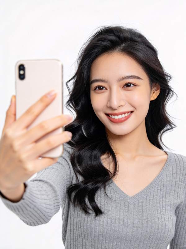 微笑自拍 美丽瞬间图片