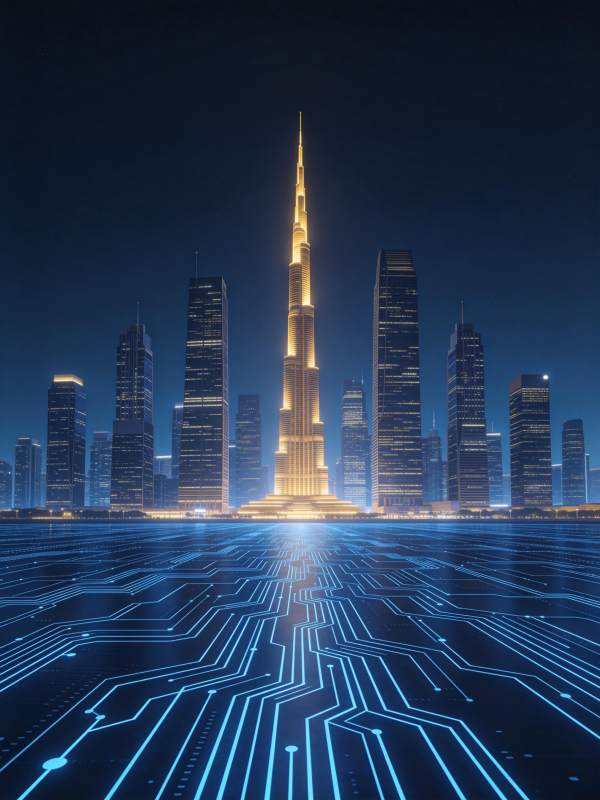 未来都市夜景图片