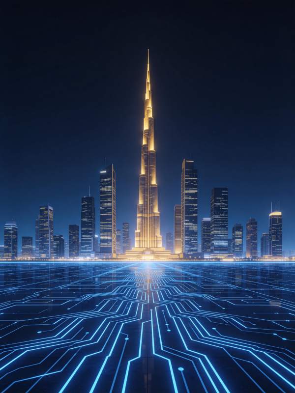 未来都市夜景图片