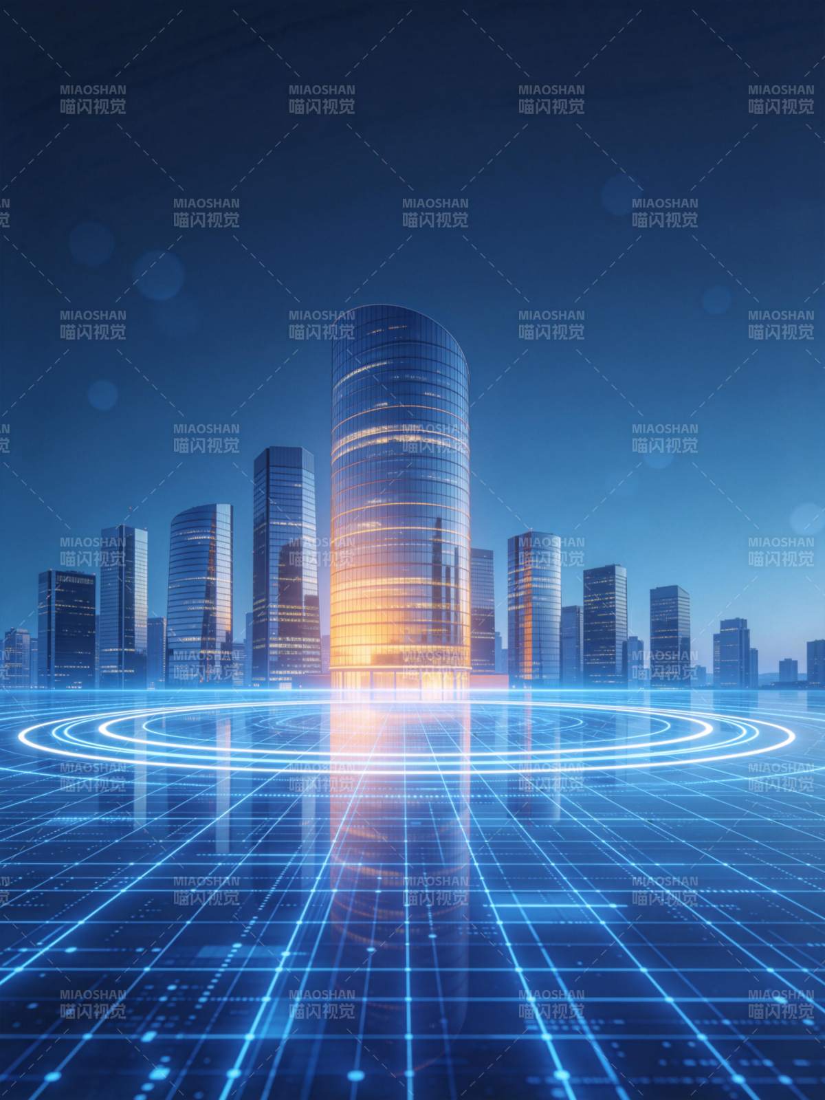 未来都市光景图片