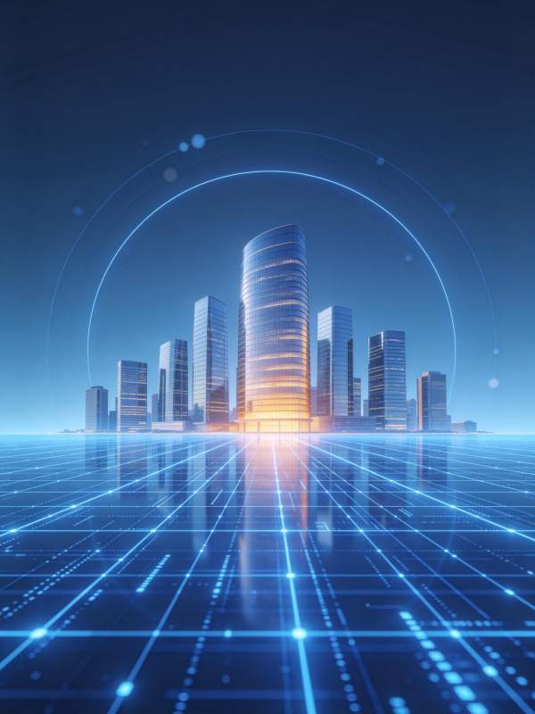 未来城市光网图片