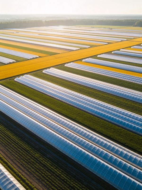 温室农田航拍图图片