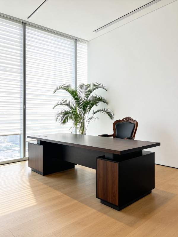 现代简约办公桌椅图片