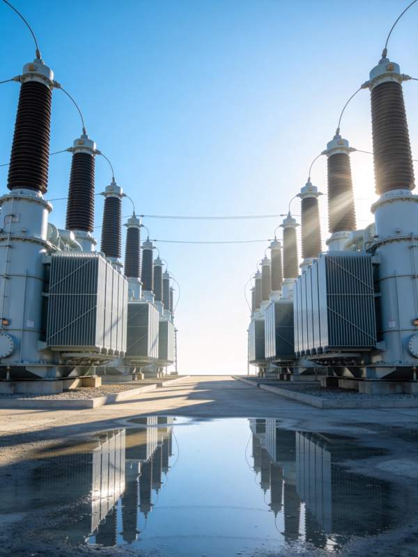 电力变压器阵列图片