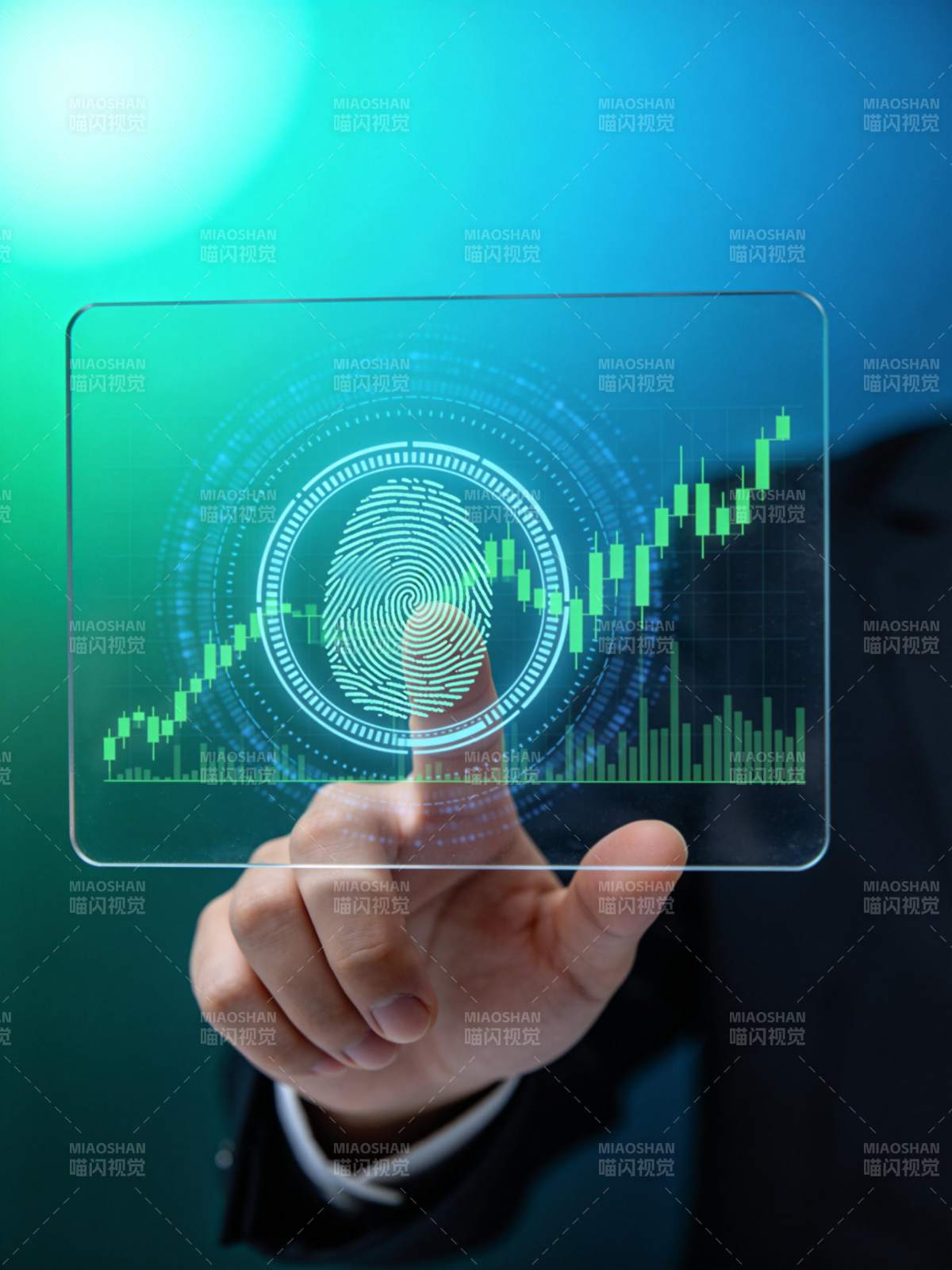 指纹识别科技未来图片