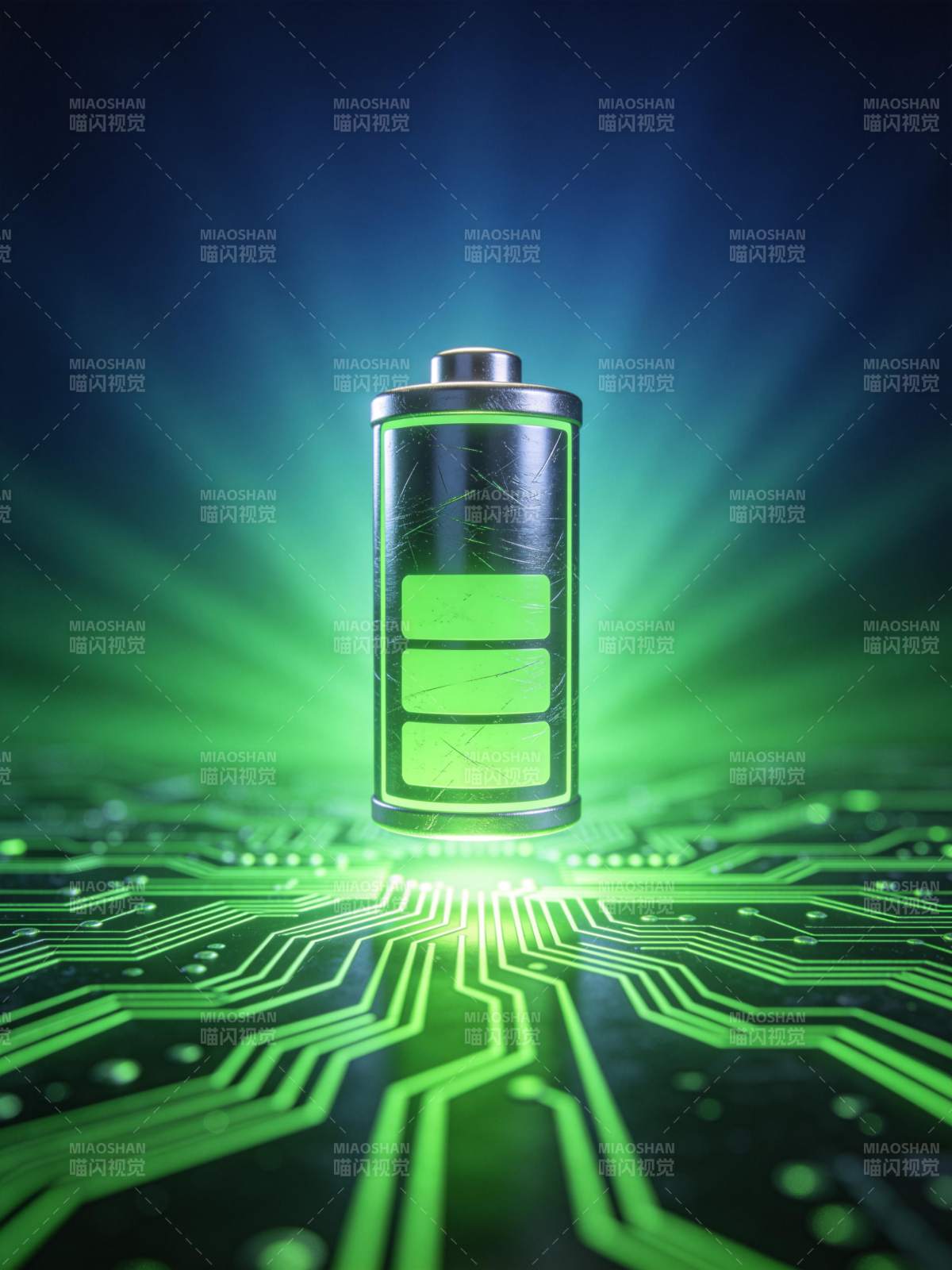 绿色能源电池图片