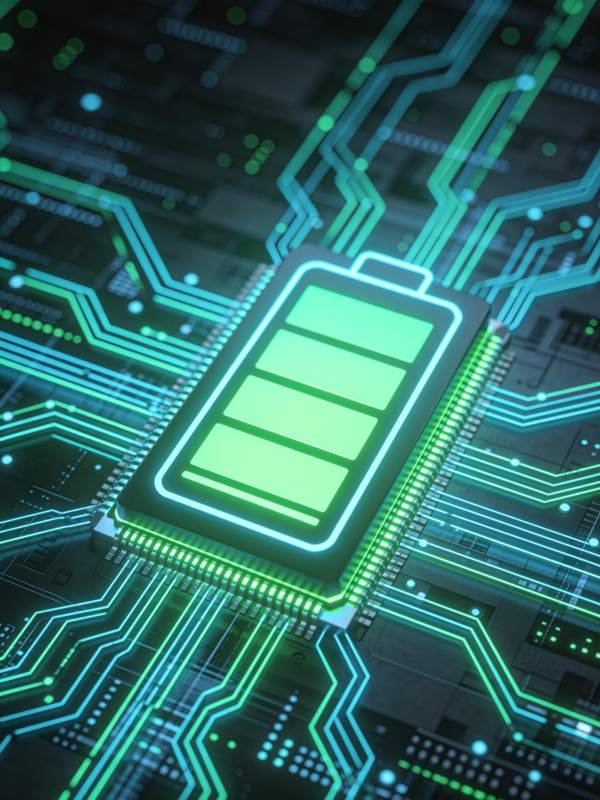 绿色发光电池芯片集成于电路板之上图片
