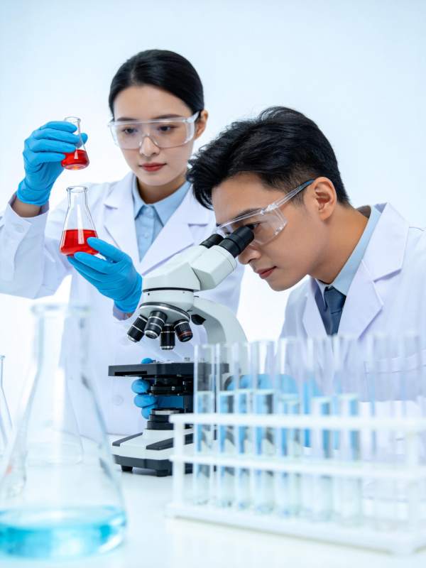 科研人员实验室工作图片