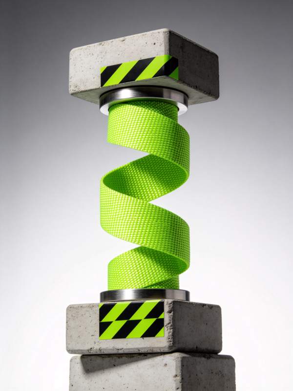 绿色弹簧承重实验图片