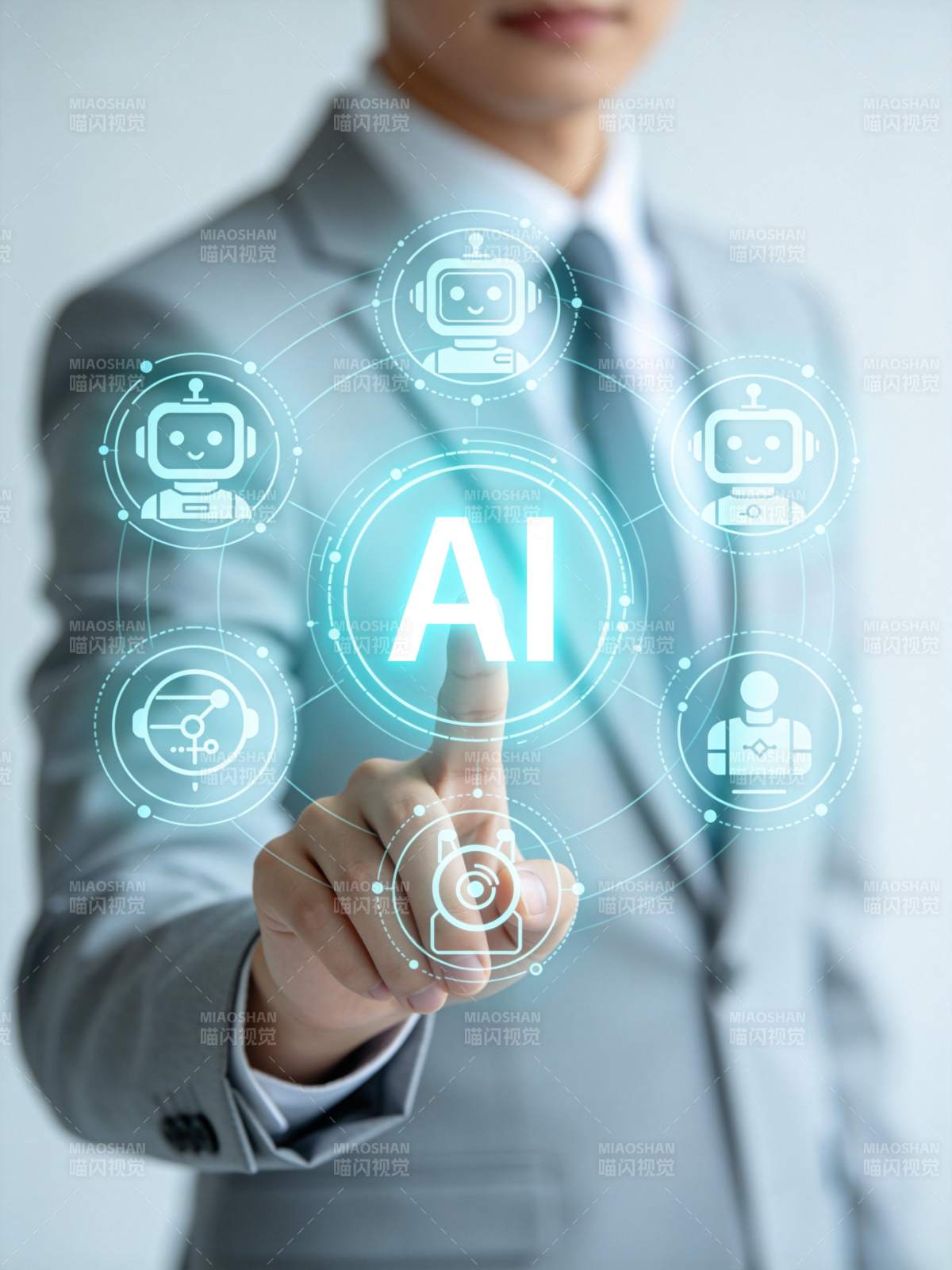 AI智能未来触控图片