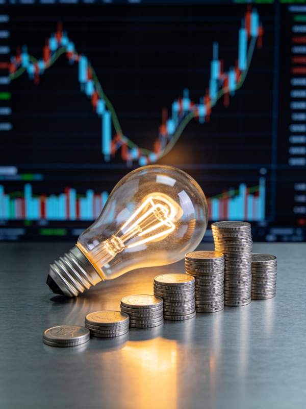 创意点亮财富之路图片