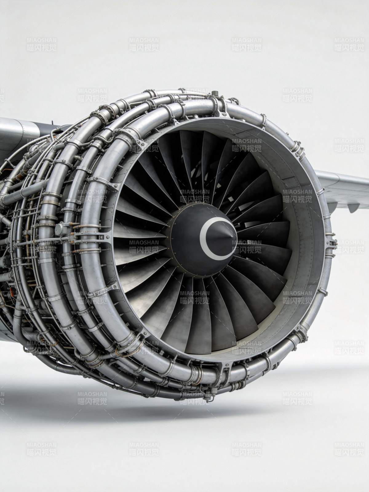 飞机引擎特写图片
