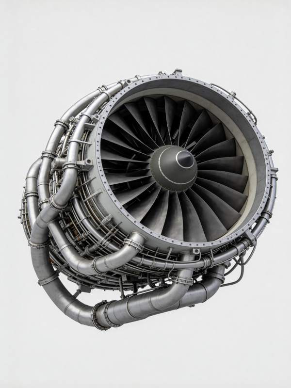 涡轮发动机特写图片