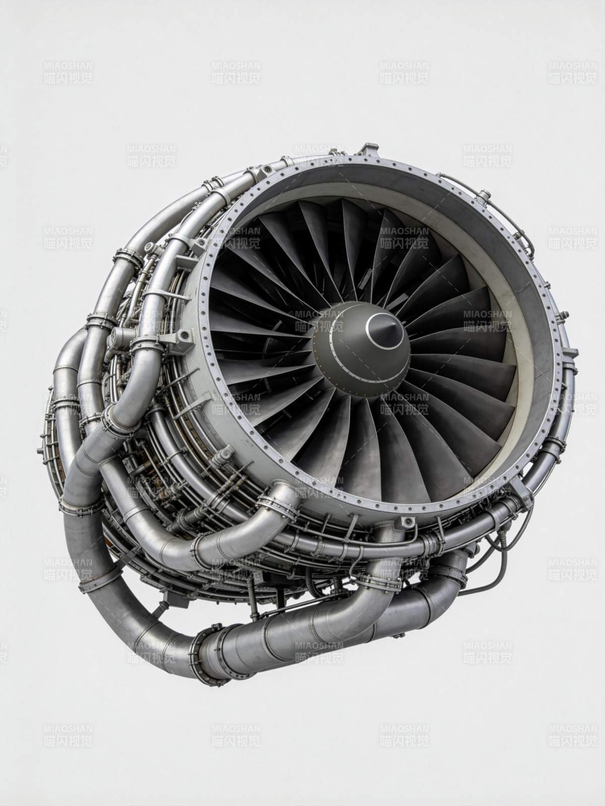 涡轮发动机特写图片