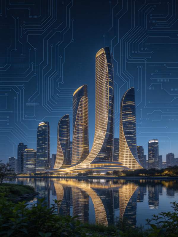 未来城市之光图片