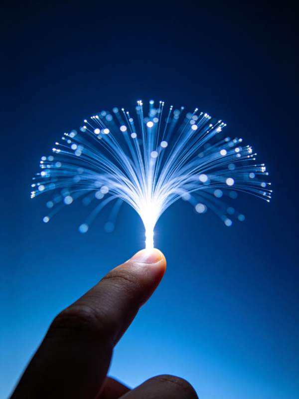 光之花绽放指尖图片